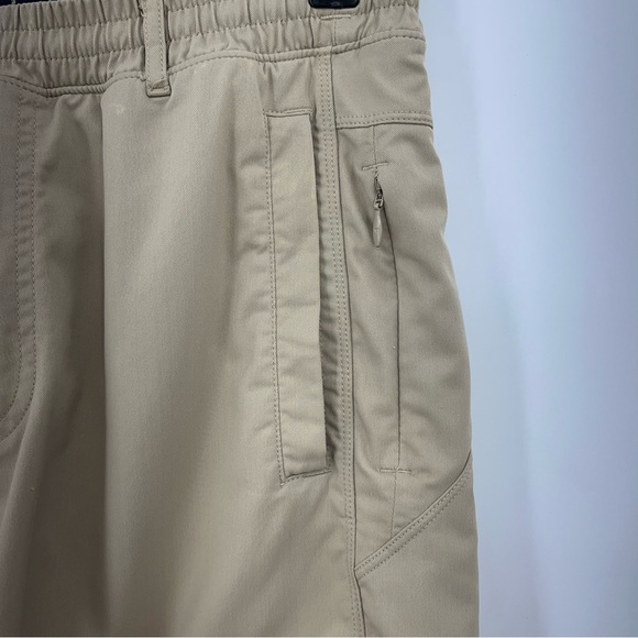 Birddog M Mens Khaki Short With Liner tan 0163 zipper pockets casual athletic - Picture 5 of 10